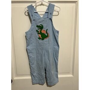 2T Boys Appliqué Jon Jons Dragon Overalls